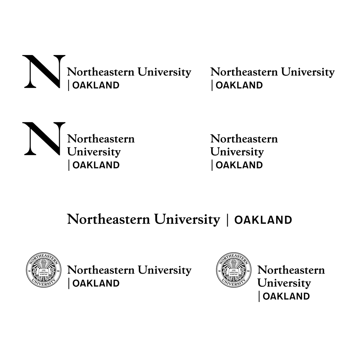 University campus logo examples for Oakland