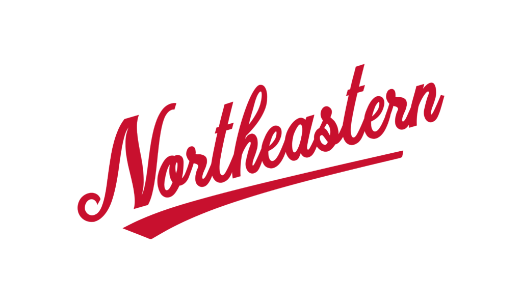 Red Athletic Script example
