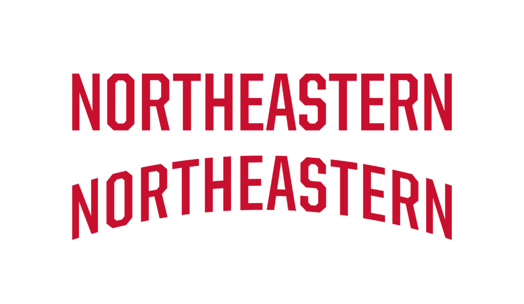 Red Northeastern Athletics Wordmark Example