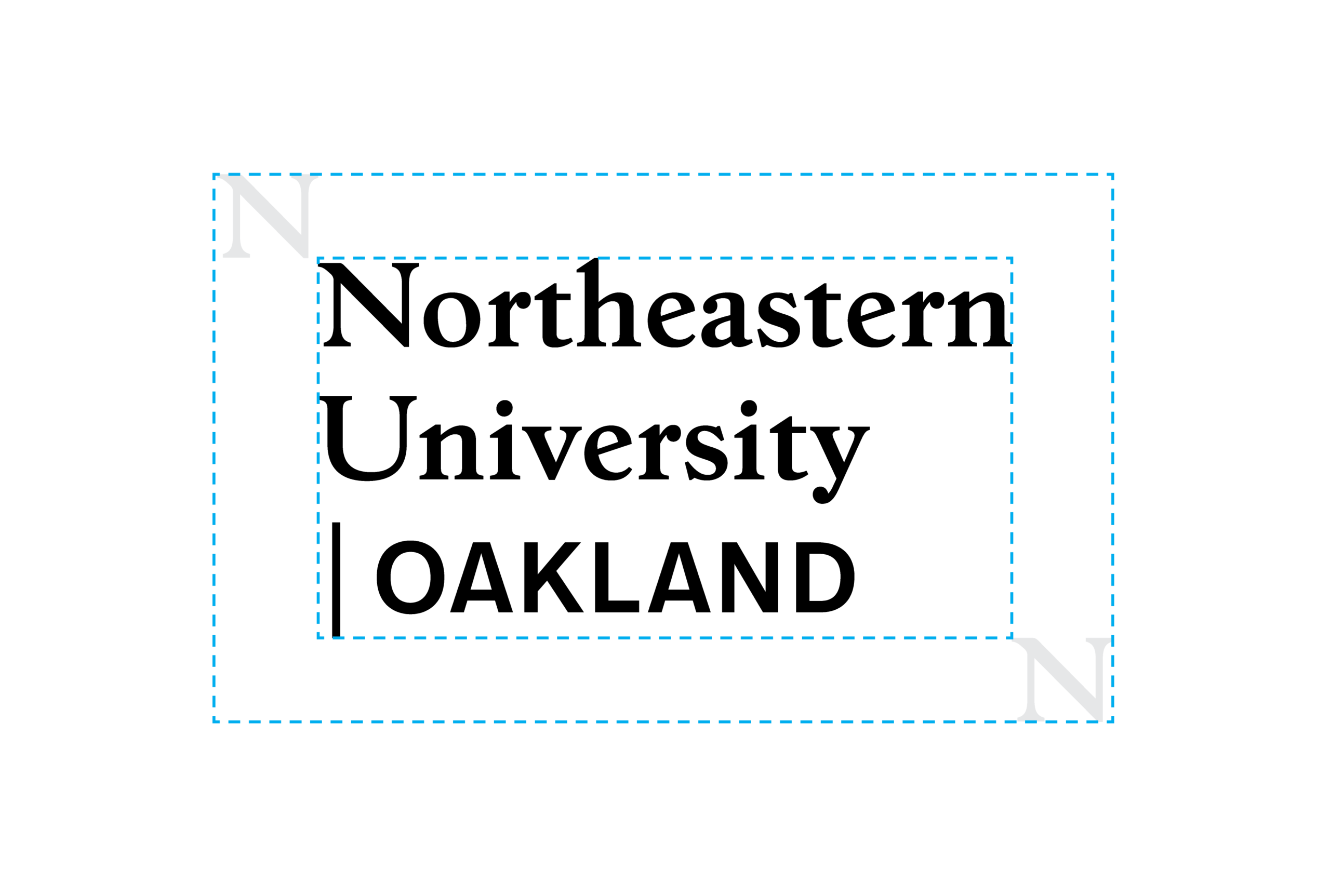 clear space around secondary campus logo example
