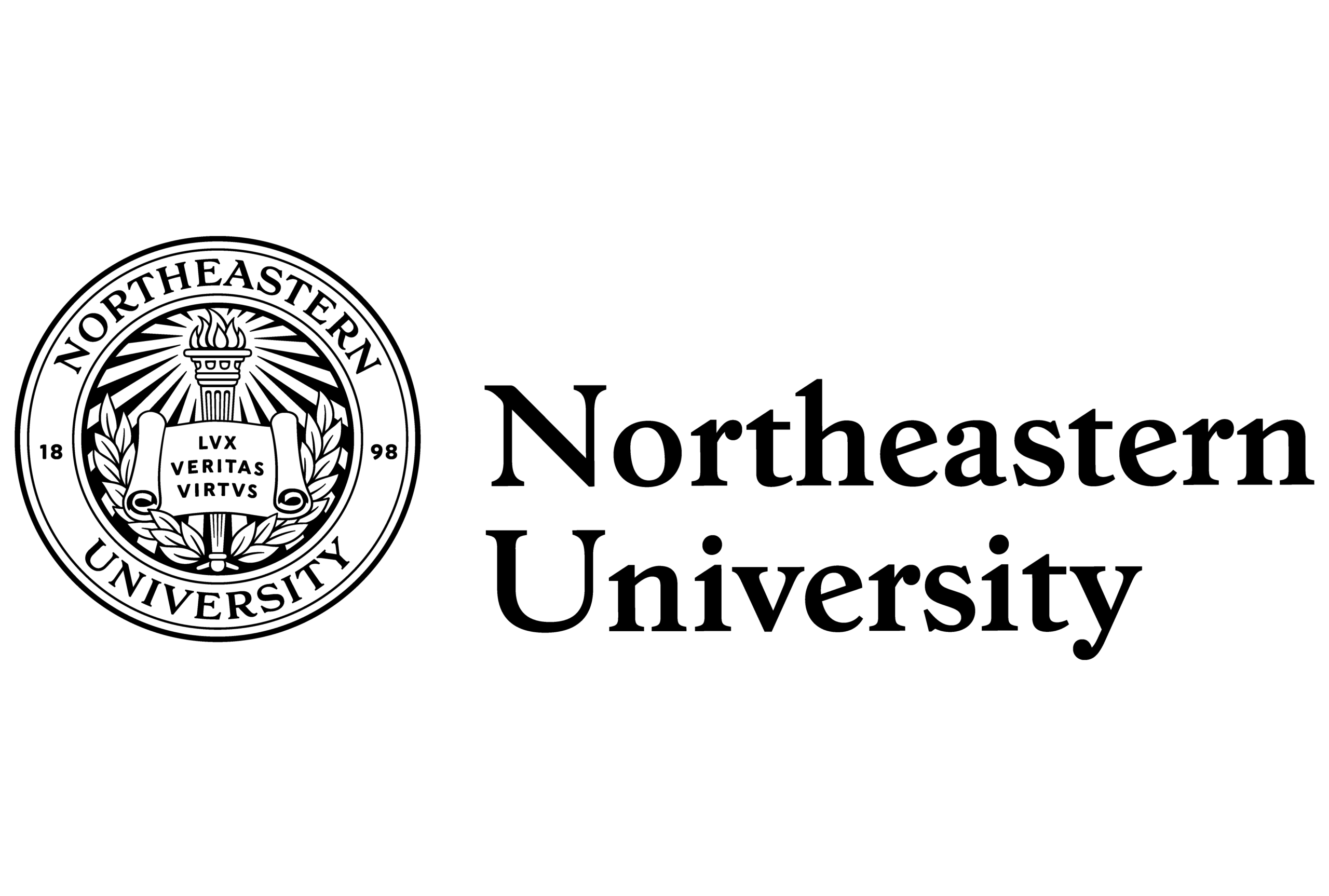 Northeastern black formal seal example